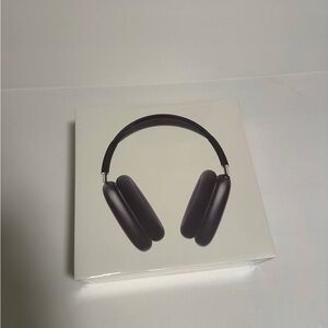 Black Air Pod max headphones